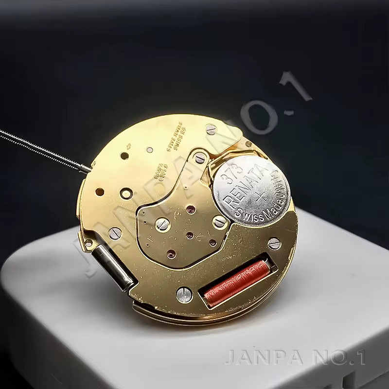 Ronda Quarz-Uhrwerk, Gold, Weißes Datumsrad, Unisex - Bild 2
