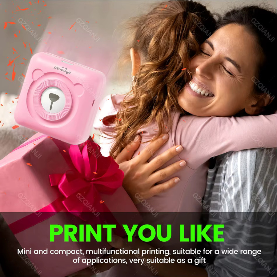 Peripage Mini-Thermo-Fotodrucker mit Bluetooth, tragbarer Bilddrucker inklusive Tragetasche und Papierrolle für iOS - Bild 3