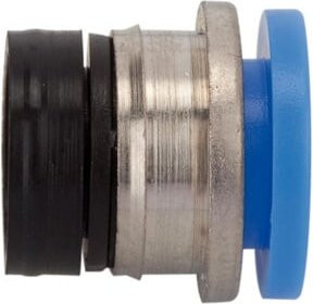 Riegler Einpresspatrone Blaue Serie für Schlauch-Außen-Ø 10 in Blau und Nickel-Optik - Bild 1