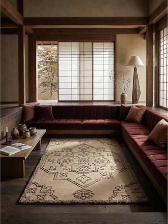 Hochflorteppich Orient TINGIR von Kadima Design in Beige, B/T: 200 x 290 cm