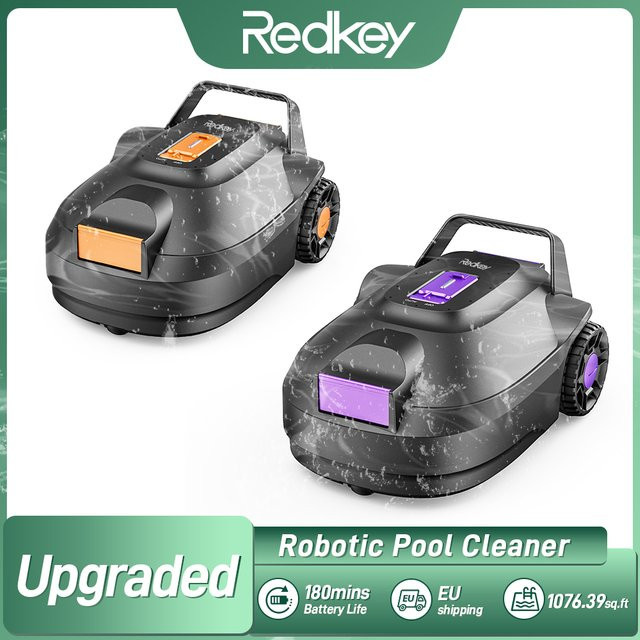 Redkey S2 Robotischer Poolreinigungsroboter in Orange mit starker Saugkraft und intelligenter Routenplanung - Bild 1
