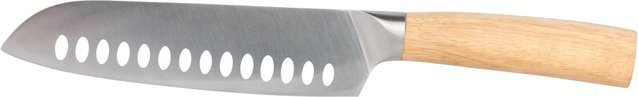 Genialo Santokumesser mit Bambusgriff in Silber - Bild 1