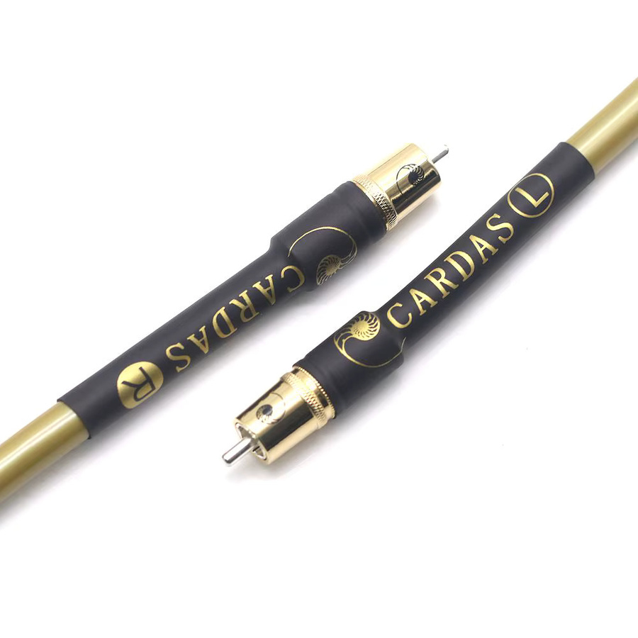 Cardas GOLDEN5-C Professionelles HiFi-Audiokabel mit vergoldeten RCA-Steckern in Gold - Bild 2