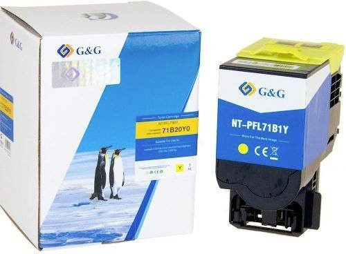 G&G Toner Kompatibel mit Lexmark 71B20Y0 Gelb für Laserdrucker mit 2300 Seiten Reichweite - Bild 1
