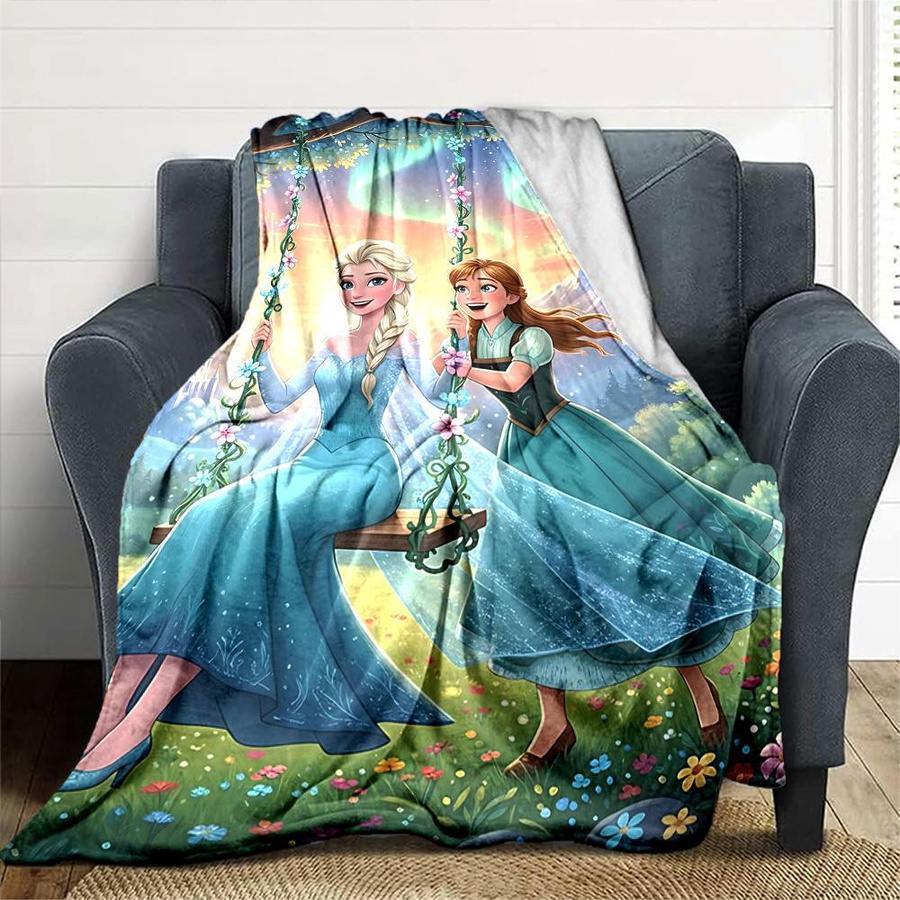 Living Need F Elsa Anna Flanell-Kuscheldecke für Kinder, Mehrfarbig, B: 80 cm, L: 120 cm - Bild 3