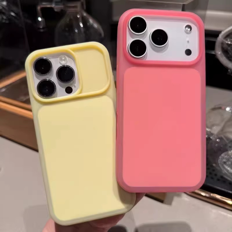 SUNWARD Stoßfeste Silikon Schutzhülle für Apple iPhone 17 16 15 Pro Max in Pink mit mattem Candy Jelly Finish - Bild 3