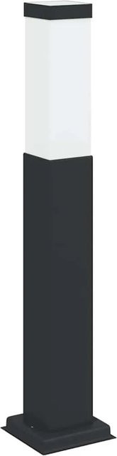 vidaXL Pollerleuchte Schwarz aus Edelstahl mit IP44 Schutzart, Höhe: 50 cm - Bild 1