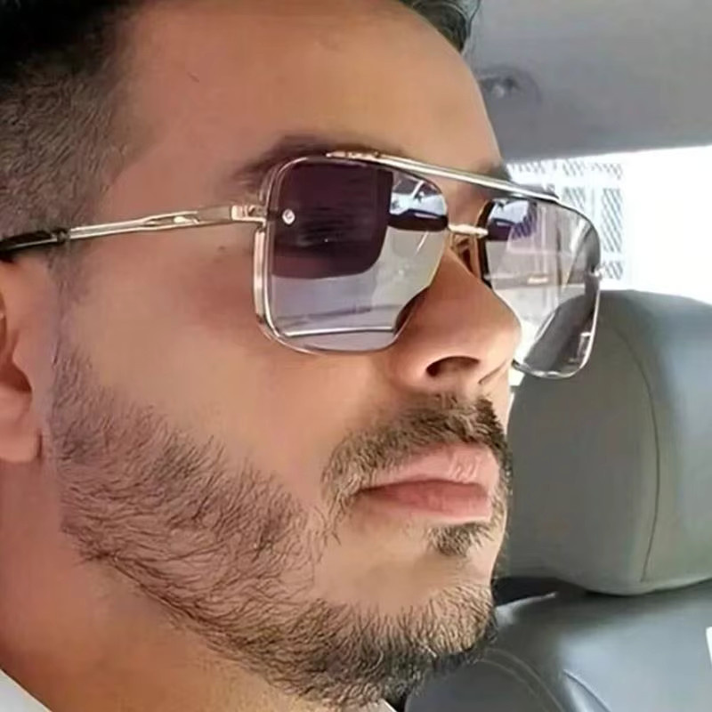 Rooftrellen Sonnenbrille Herren, Metall, Vollrand, Farbverlauf - Bild 2