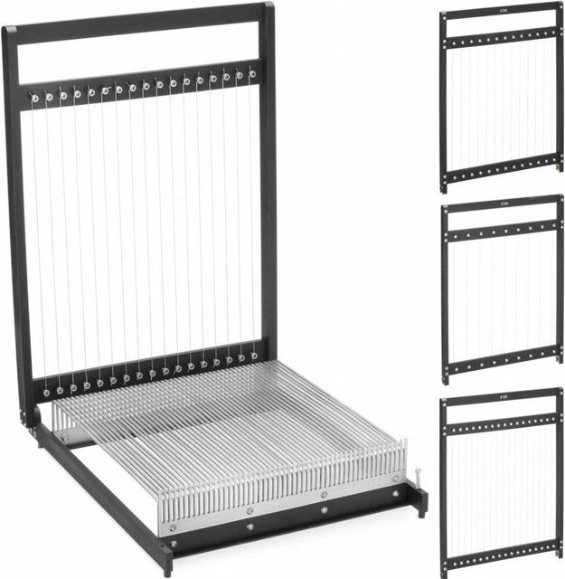 Hendi Zuckerbäcker-Gitarre manuelle Teigschneidemaschine mit 3 Rahmen in Schwarz - Bild 1
