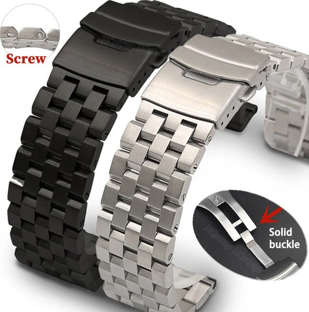 HQstrap Uhrenarmband Edelstahl, Silber, Unisex - Bild 1