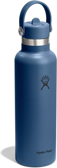 Hydroflask Trinkflasche mit Strohhalm in Blau, 621 ml - Bild 1