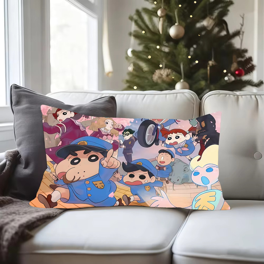 Potdemiel Anime Crayon Shin Chan Rechteckiger Kissenbezug, Mehrfarbig - Bild 4