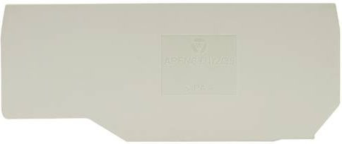 Wieland Electric Abschlussplatte Grau 07.313.0655.10 10er Pack - Bild 1