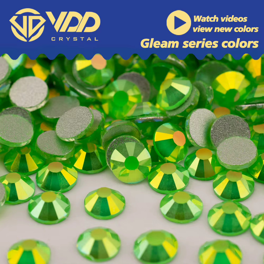 VDD Glas-Strasssteine, glänzendes Grün, Nagelkunst-Zubehör - Bild 1