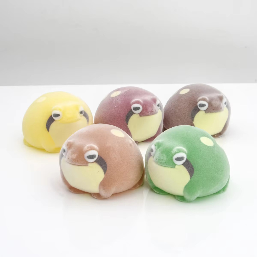 Re-ment Frosch-Gachapon-Kapselspielzeuge, Mini Weiche Figuren, Plüsch / Textil, Bunt / Mehrfarbig - Bild 2
