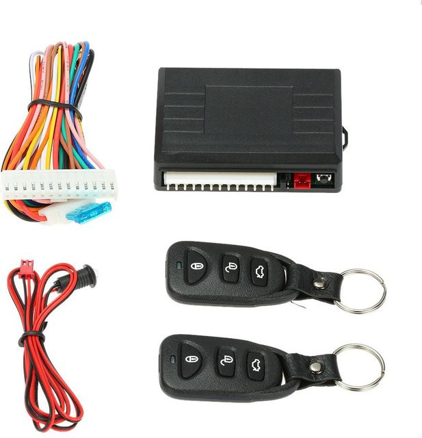 VehicleKit Universelles Autotürschloss mit Bluetooth und Fernbedienung, Zentralverriegelungssatz für Kofferraumentriegelung und schlüssellosen Zugang, Schwarz - Bild 1