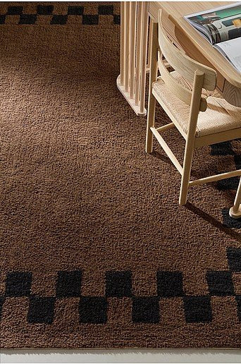 Jotex MAPLE quadratischer Florteppich in Braun, B/T: 250 x 250 cm - Bild 1