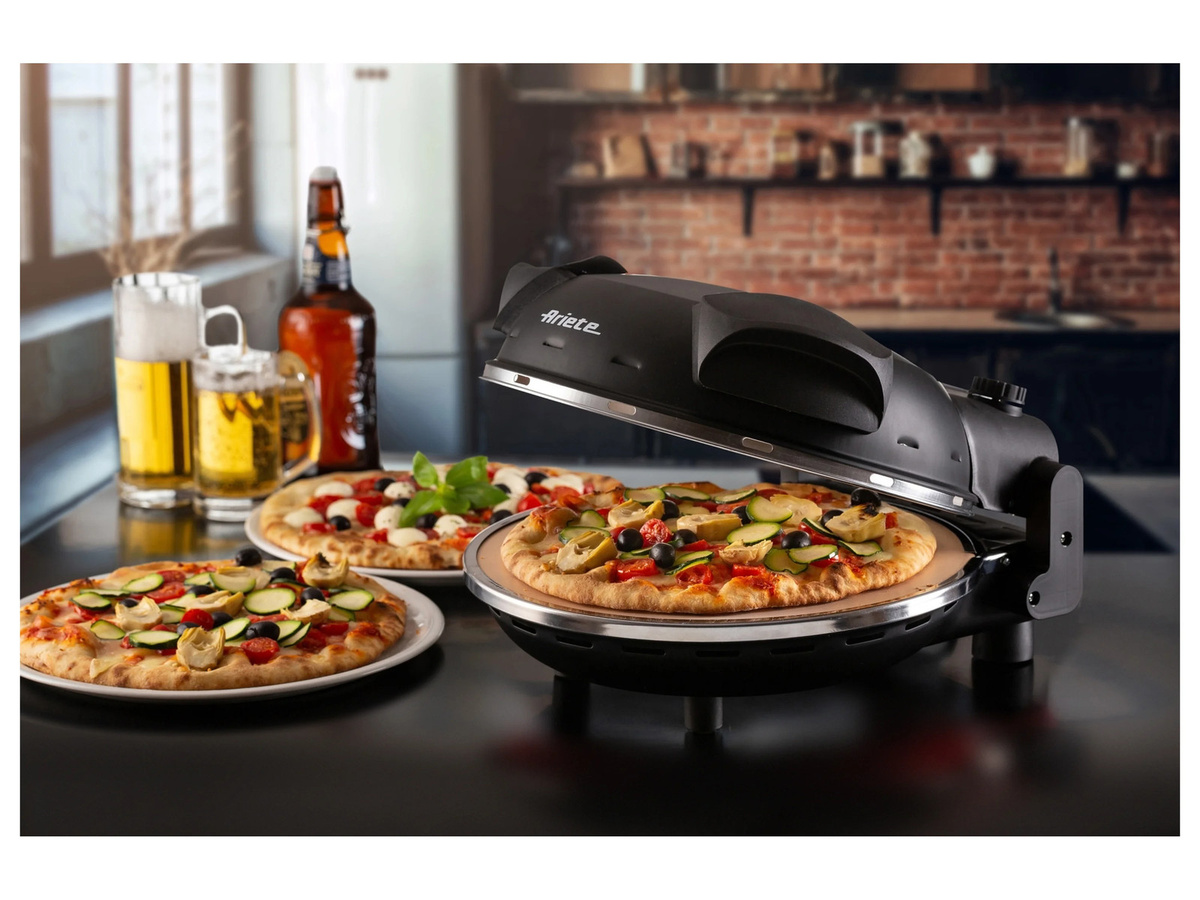 Ariete Pizza-Ofen Modell 917 in Schwarz mit 400 Grad Temperatur - Bild 2
