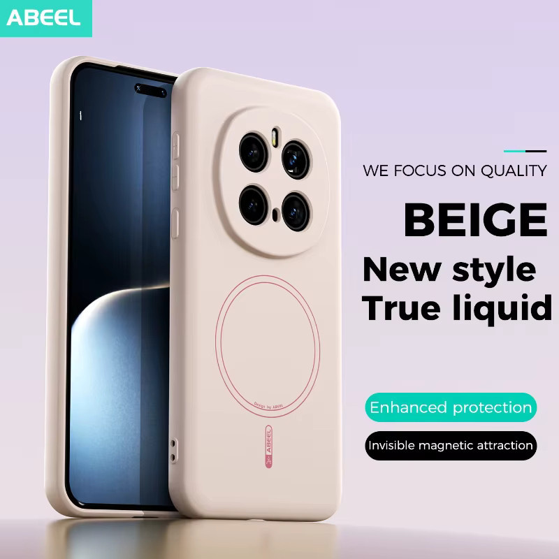 Magnetische Silikon Handyhülle für Honor Magic 7 Pro in Blau mit kabelloser Ladefunktion - Bild 2