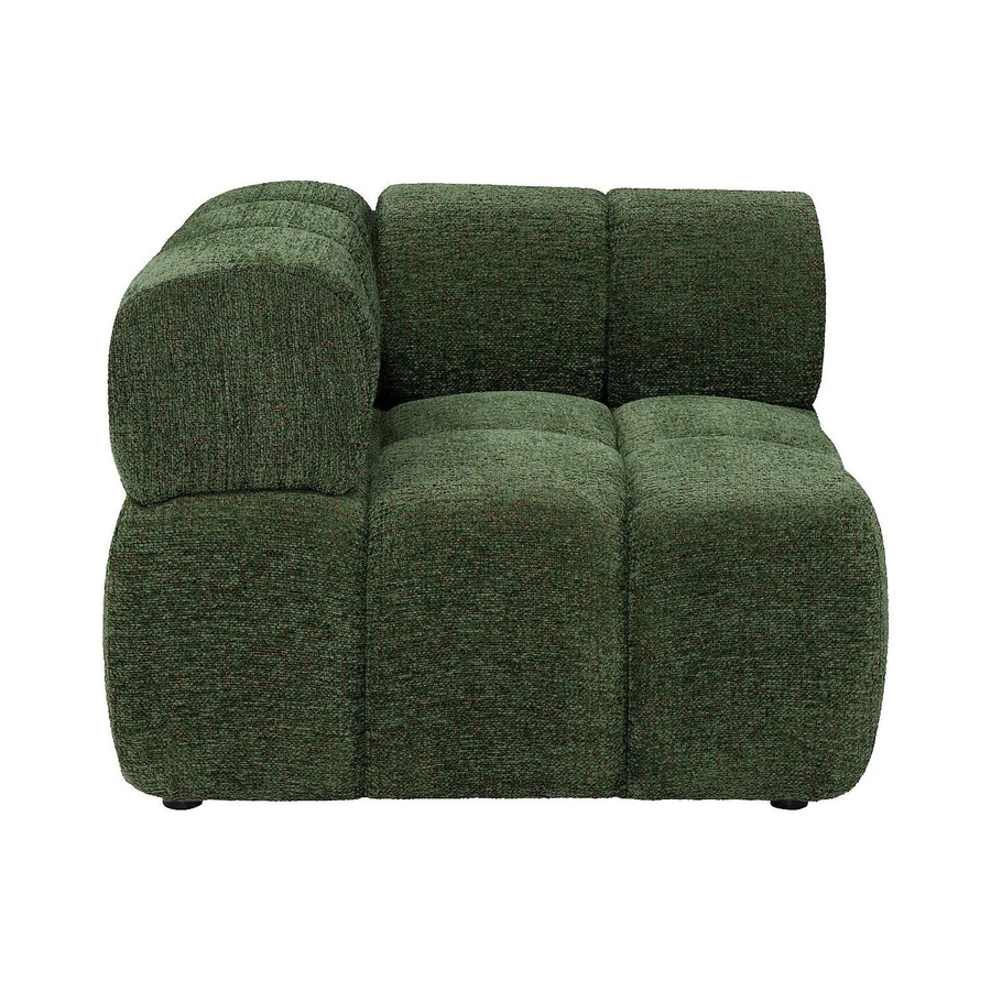 Vente-unique Sessel Facivil mit gerader Rückenlehne in Grün meliert, Höhe: 94 cm, Breite: 70 cm, Tiefe: 70 cm - Bild 2