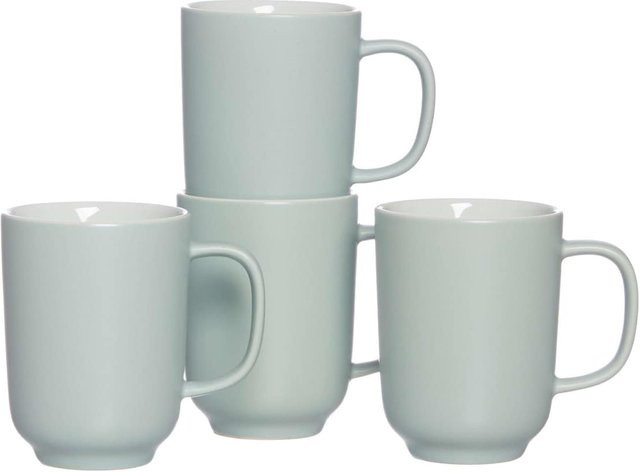 Ritzenhoff & Breker Kaffeebecher Jasper Blau Keramik 4er Set 285 ml - Bild 1