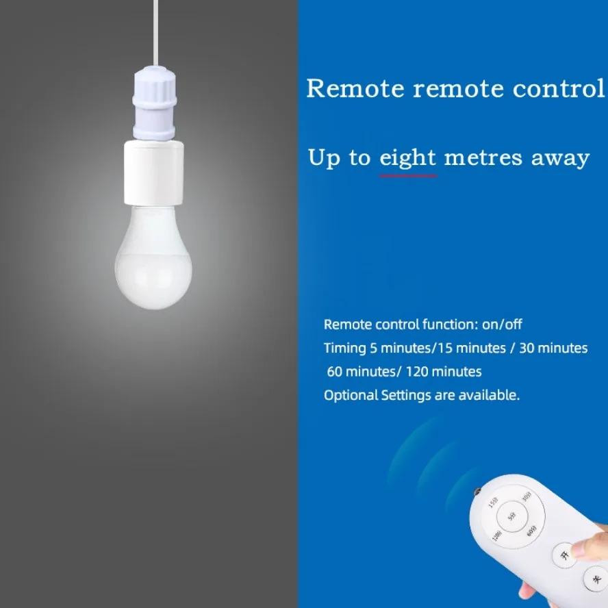 YJMP Super Lighting E27 Lampenfassung mit Fernbedienung und 5-stufigem Timer in Weiß - Bild 3