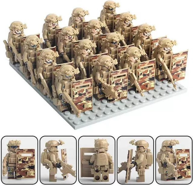 Militär Minifiguren Geist SWAT Spezialeinheit, Baustein Puppen, ab 14 Jahre - Bild 1