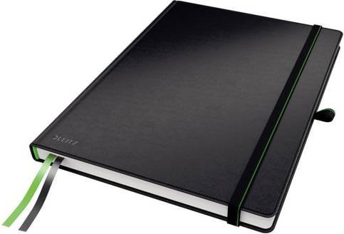 Leitz Complete Notizbuch DIN A4 kariert Schwarz mit 80 Blatt Hardcover in Lederoptik - Bild 1