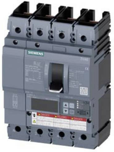 Siemens 3VA6110-8KL41-0AA0 Leistungsschalter in Grau mit einem Einstellbereich von 40 - 100A und einer maximalen Schaltspannung von 600 V/AC - Bild 1