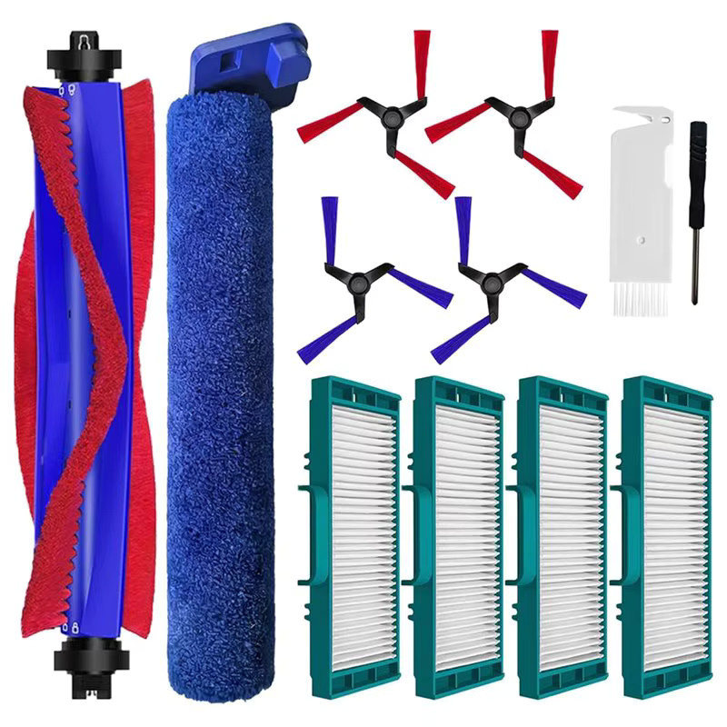 12-teiliges Zubehörset für Dyson Spot+ Scrub AI Staubsauger mit Hauptbürste, Seitenbürsten, Wischmopp und HEPA-Filter in Multicolor - Bild 2