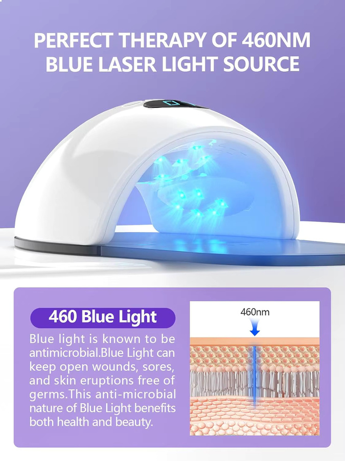 iKeener 2-in-1 Nagelpilz-Lasertherapiegerät, Blaulicht, für Hände und Füße - Bild 3
