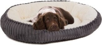 Wallace & Jones Hundebett Cameron M aus Textil in Anthrazit und Beige mit rutschfester Unterseite - Bild 1