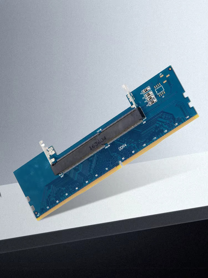 ALLOYSEED RAM Konverter Adapter von Laptop DDR4/DDR3 SODIMM zu Desktop DIMM in Blau - Bild 5
