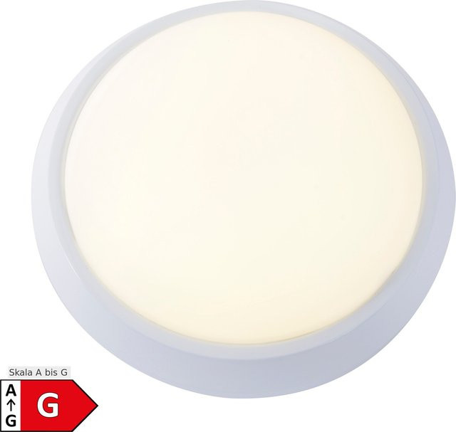 Näve LED Wand- und Deckenleuchte in Weiß, modern und rund - Bild 1