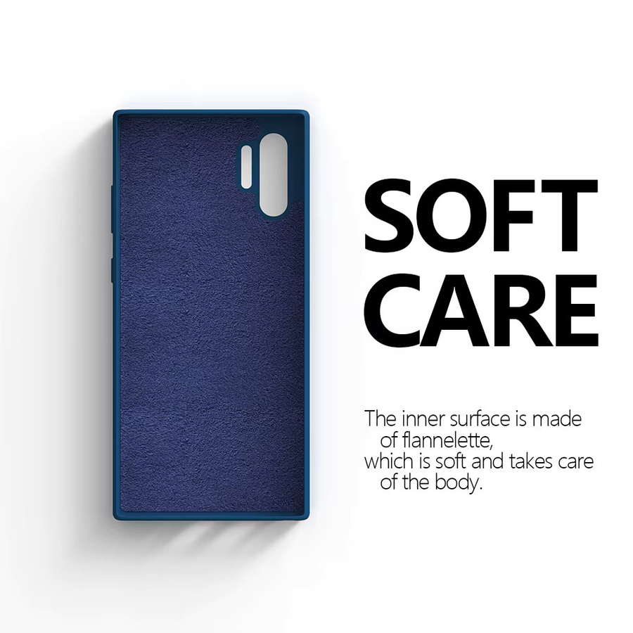 Samsung Silikon Schutzhülle Stoßfestes Soft-Touch Back Cover für Galaxy Note 10 Plus Note 20 Ultra M51 A50 A21S A12 in Grün - Bild 2