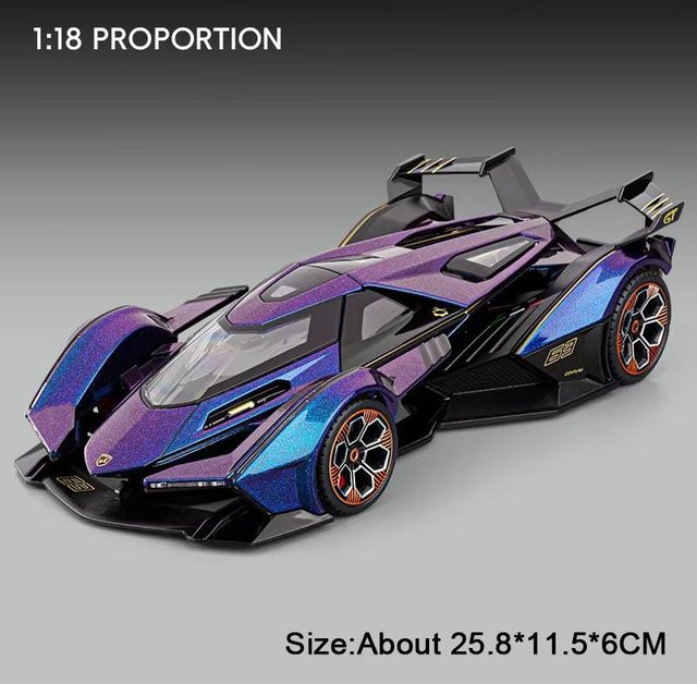 Linyi toy car Lambor Svj63 V12 Sportwagen Modell, 1:18, mit Licht und Sound, ab 14 Jahren - Bild 1