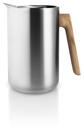 Eva Solo Isolierkanne Nordic Kitchen aus Edelstahl in Silber und Eiche, 1 l