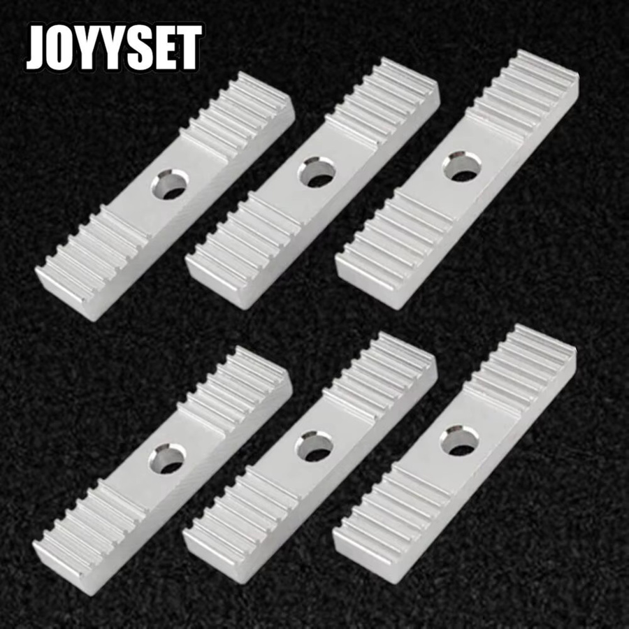 JOYYSET Reprap GT2 Zahnriemen Befestigungsstück aus Aluminiumlegierung in Silber, Maße: 9 x 40 mm - Bild 3