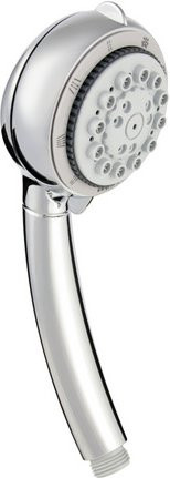 WELLWATER Handbrause Mandra mit 5 Strahlarten in Chrom und Silber - Bild 1