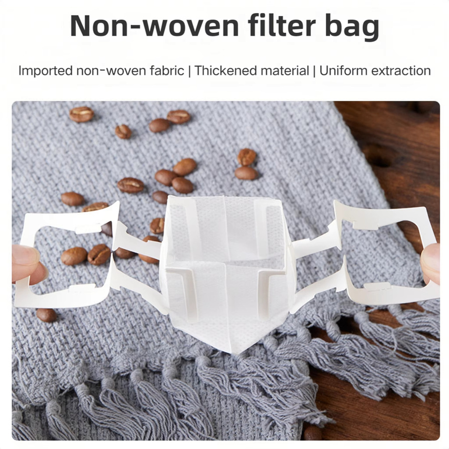 Einweg Kaffeefilterbeutel zum Aufhängen am Ohr in Weiß, 100 oder 200 Stück für alle Tassen - Bild 3