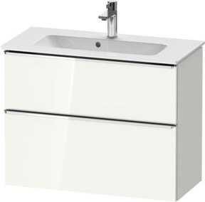 Duravit Waschtischunterschrank D-Neo Compact in Weiß, wandhängend, mit 1 Tür und 1 Auszug, B/T/H: 81 x 37,2 x 62,5 cm - Bild 1