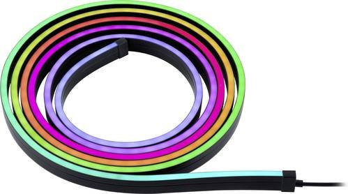 Paulmann Entertain 79556 LED-Lichtbandleuchte RGB Neon Flex in Schwarz mit Fernbedienung und Dimmfunktion - Bild 1