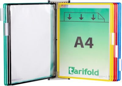 Tarifold Wandsichttafelsystem magnetisch, DIN A4, 10 Tafeln, farbsortiert (multicolour) - Bild 1