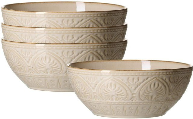Ritzenhoff & Breker Schalen Omara aus Keramik, Beige, 4er Set, Durchmesser: 23 cm - Bild 1