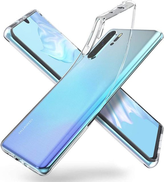 Transparente Silikonhülle für Huawei P50 P40 P30 P20 P10 Lite Pro Plus mit ultradünnem Design - Bild 1