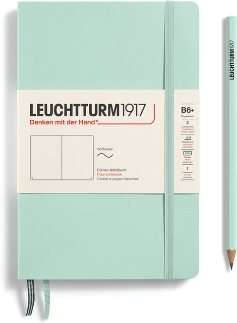 LEUCHTTURM1917 Notizbuch B6 Softcover blanko Mint Green - Bild 1