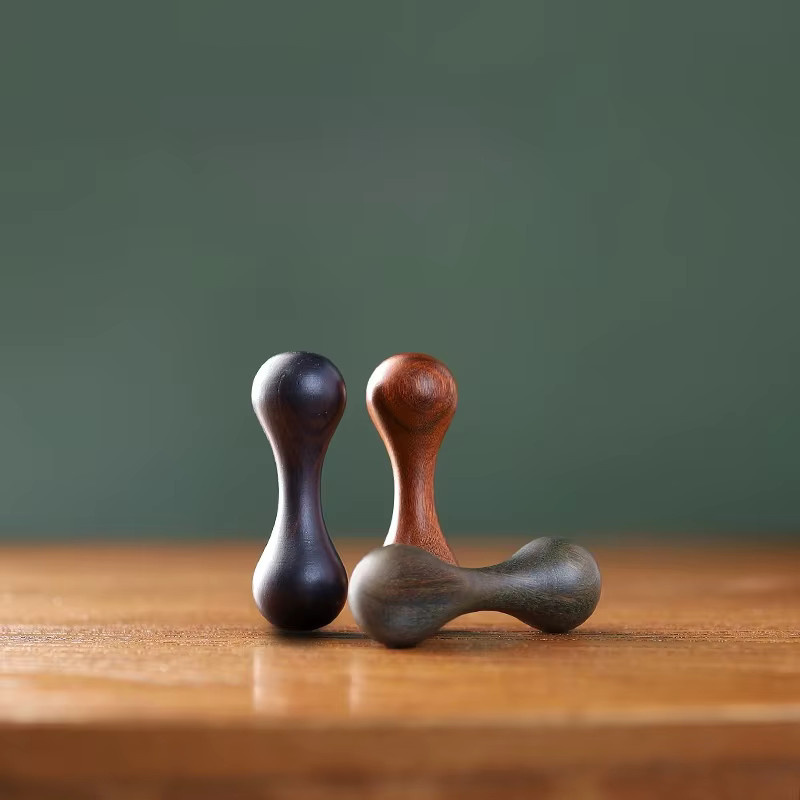 Holz Knucklebone Dekompressionsspielzeug, Sandelholz, Hand Spinner - Bild 2