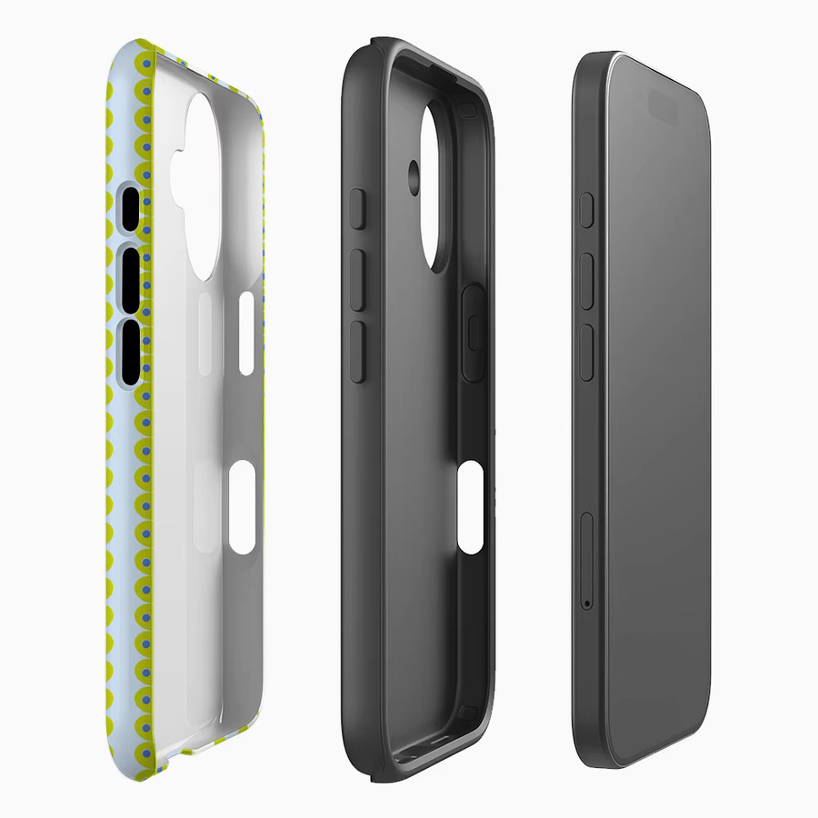 Potdemiel Lime Ribbon Magnetische Handyhülle für iPhone 17 16 15 14 13 Pro Max Plus, Robuste Einzel- und Doppelschicht-Schutzhülle, Multicolour - Bild 2