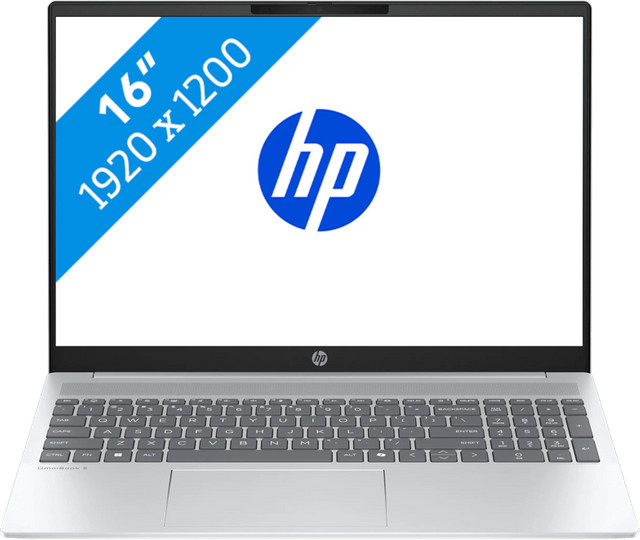 HP OmniBook 5 AI PC 16-af1055ng - 16 Zoll - Intel Core Ultra 5 - 16GB RAM - 512GB SSD - Silber - Bild 1
