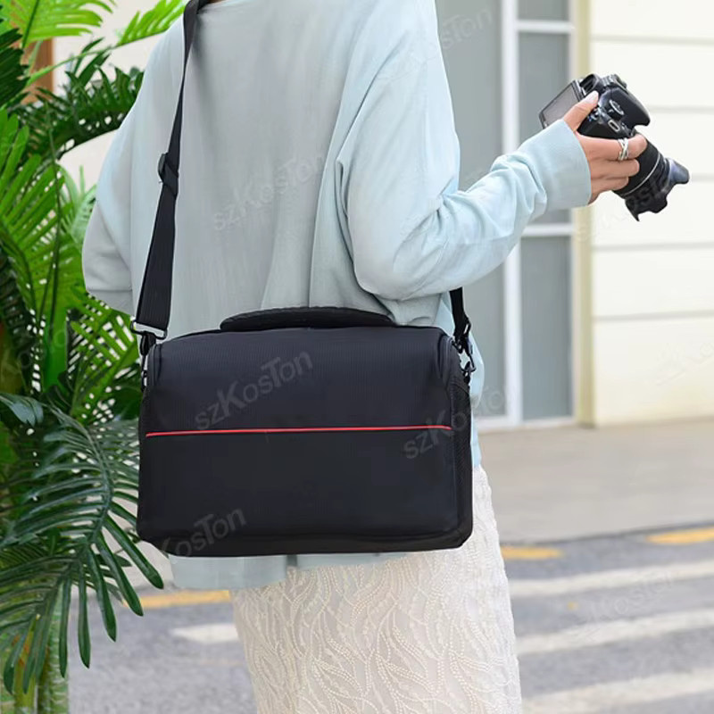 SZKOSTON Digitale DSLR-Kameratasche mit mehreren Fächern in Schwarz für Canon, Nikon und Sony - Bild 3